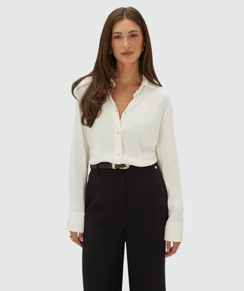 JV-LEIA regular fit satin bodysuit blouse