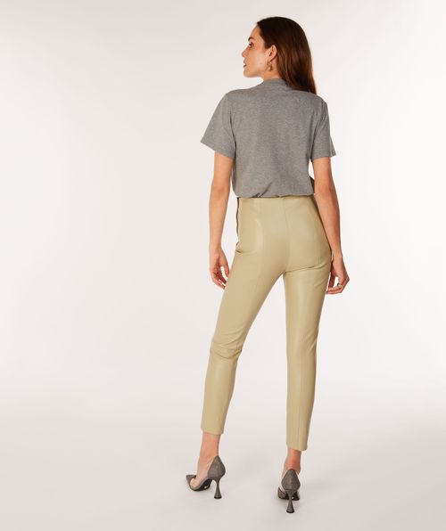 LENIE high rise trousers in imitation leather