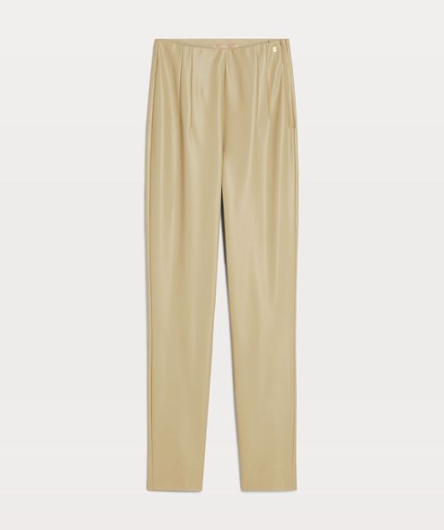 LENIE high rise trousers in imitation leather
