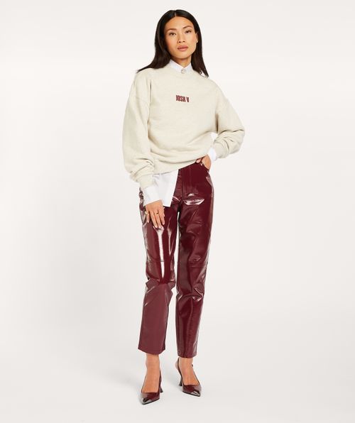 LENTHE regular fit sweater met logo