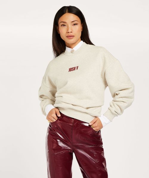 LENTHE regular fit sweater met logo
