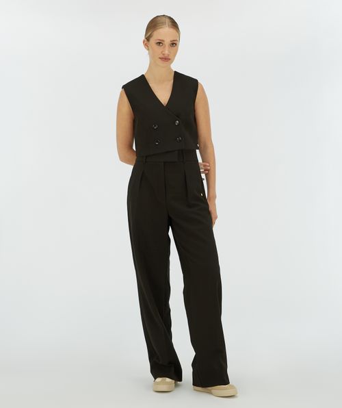 LEVA cropped gilet