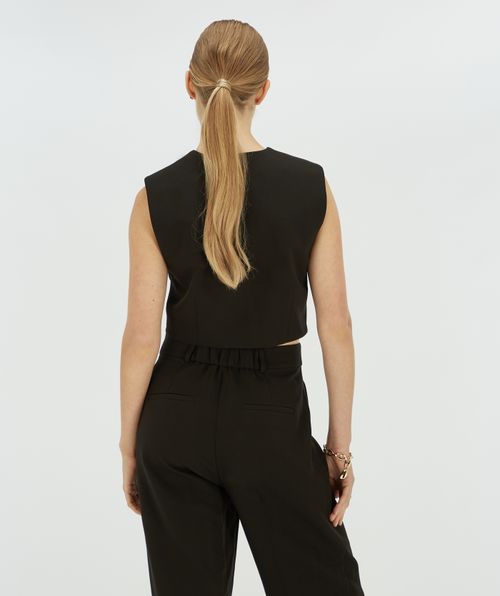 LEVA cropped gilet
