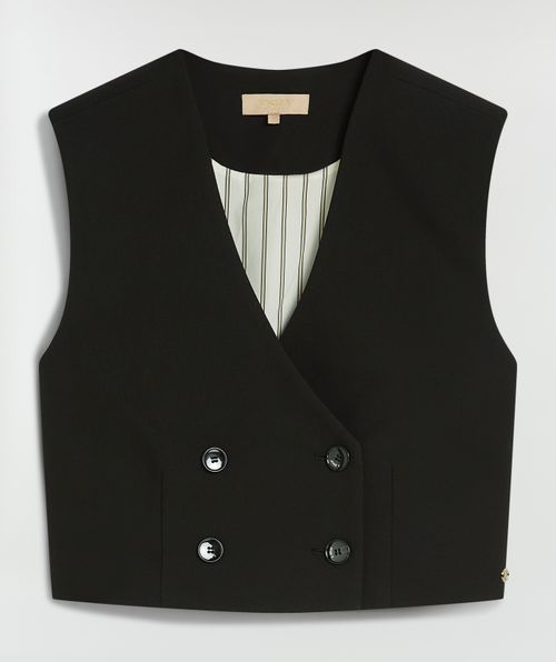 LEVA cropped gilet
