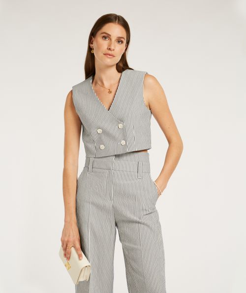 LEVA cropped waistcoat