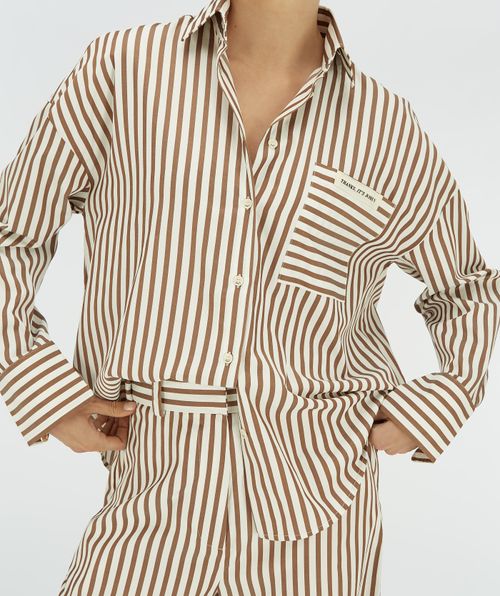 LEXX oversized blouse met strepen