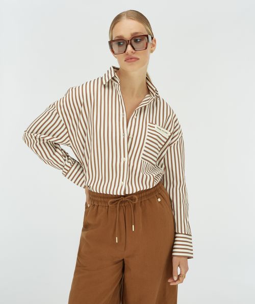 LEXX oversized blouse met strepen