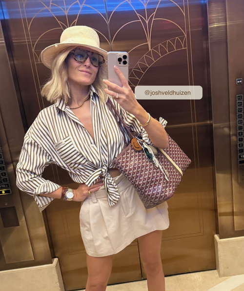 LEXX oversized blouse met strepen