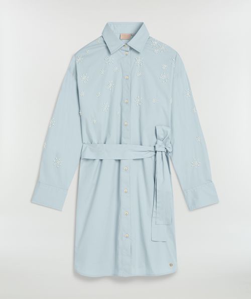 LINE oversized jurk met sierstenen