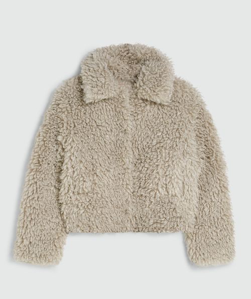 LISA Boxy Fit flauschiger Mantel