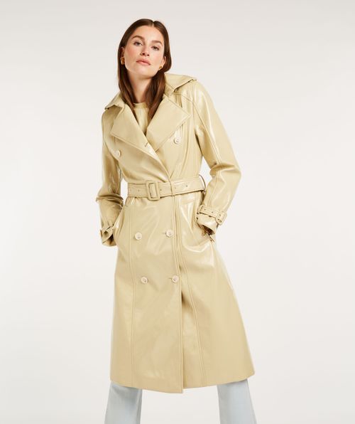 LISANNA fitted trenchcoat in lak