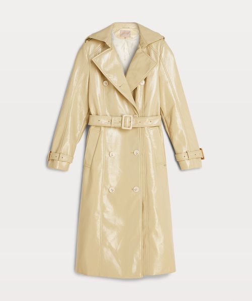 LISANNA fitted trenchcoat in lacquer