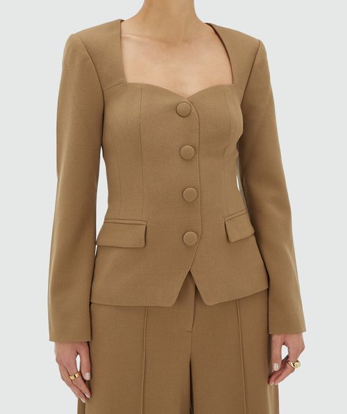 LISE fitted bustier top