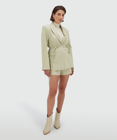 LOLA relaxed fit blazer with buckle fastening