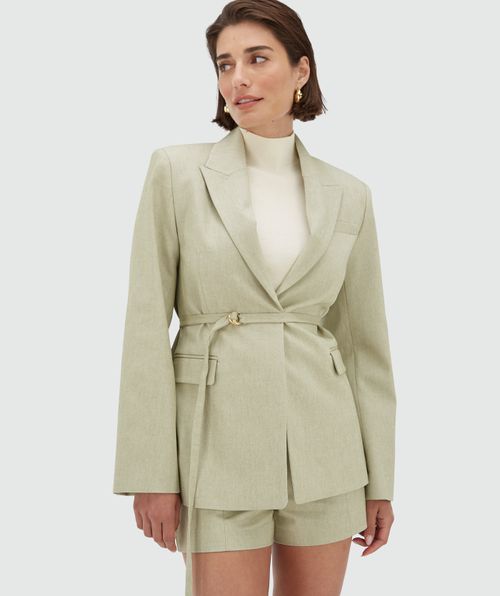 LOLA relaxed fit blazer with buckle fastening