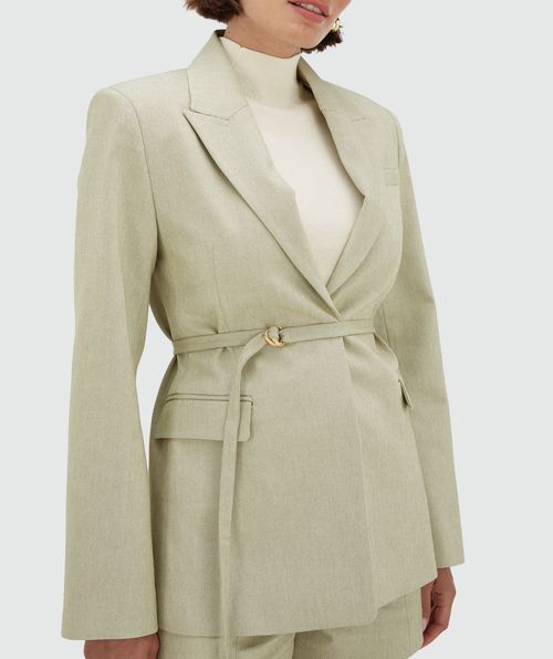 LOLA relaxed fit blazer with buckle fastening
