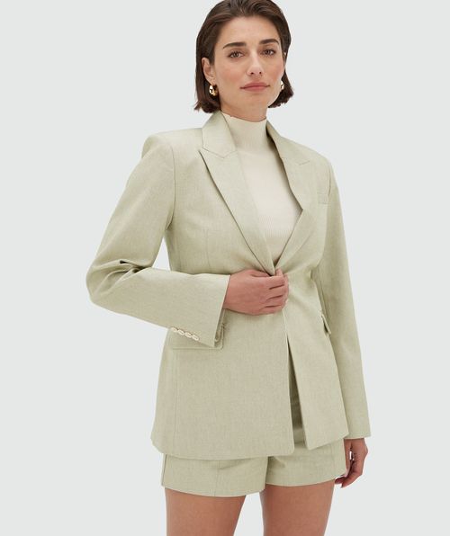 LOLA relaxed fit blazer with buckle fastening