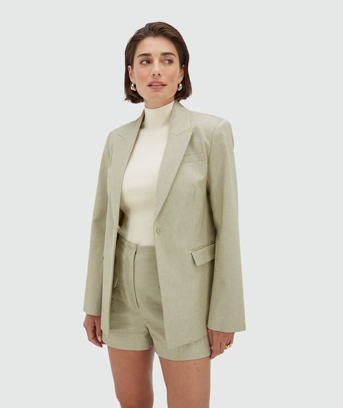 LOLA relaxed fit blazer with buckle fastening