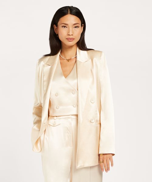 LOLITA Gerade geschnittener Blazer in Satin-Optik