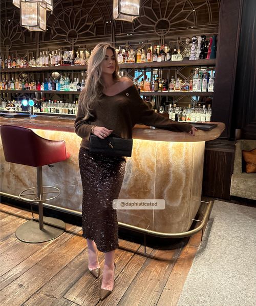 LONNE midirok met pailletten