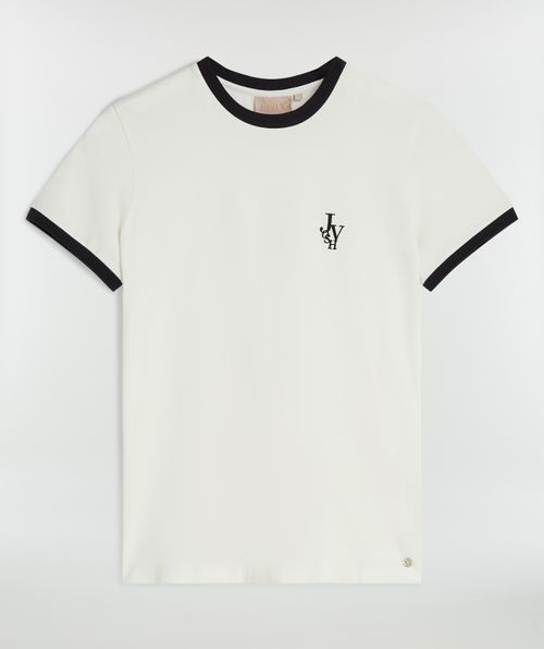 LOREN fitted T-shirt met logo