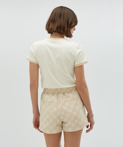 LOREN fitted T-shirt met logo