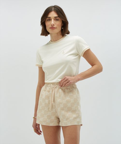 LOREN fitted T-shirt met logo