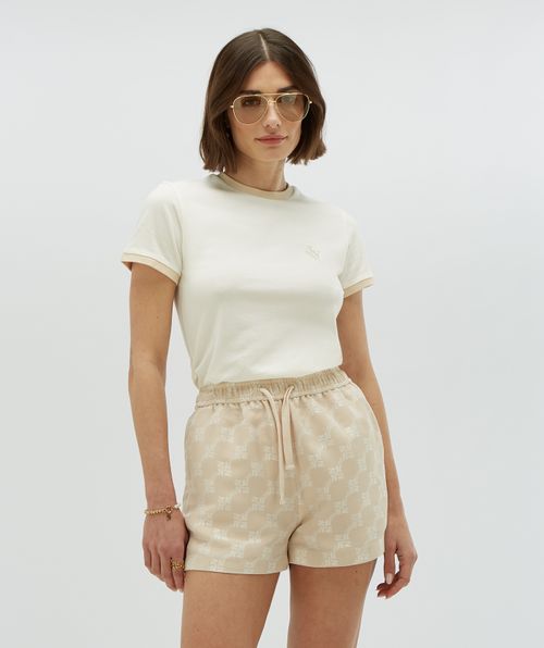 LOREN fitted T-shirt met logo