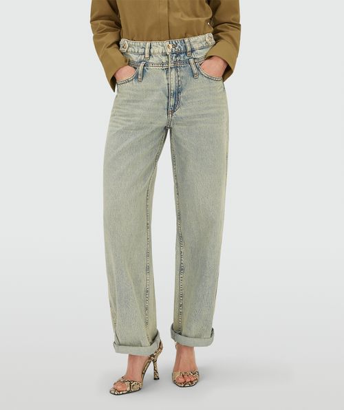 LOUELLA mid-rise wide-leg jeans