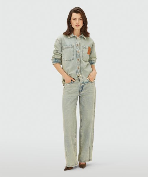 LOUELLA mid-rise wide-leg jeans