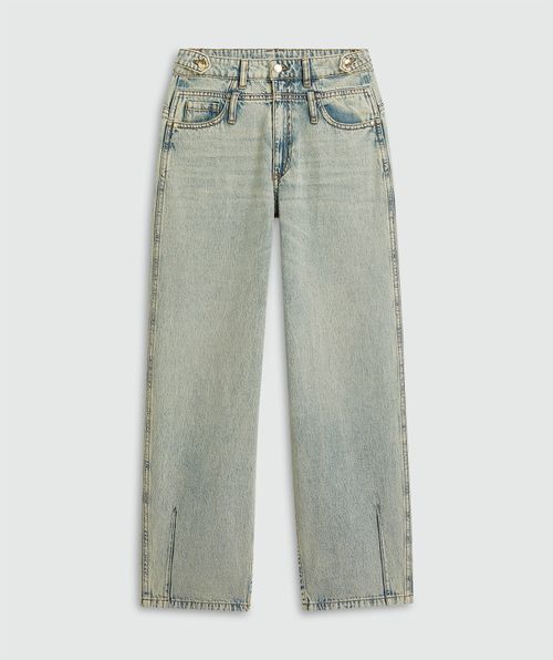 LOUELLA mid-rise wide-leg jeans