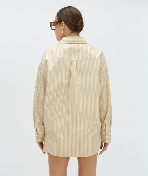 LOVA oversized striped blouse