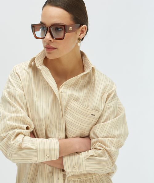 LOVA oversized striped blouse