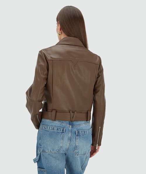 LUA Lederjacke mit normaler Passform