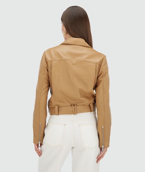 LUA Lederjacke mit normaler Passform