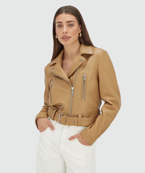 LUA Lederjacke mit normaler Passform