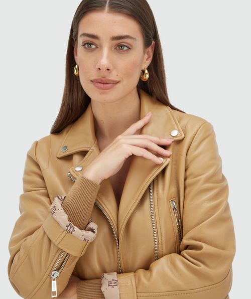 LUA Lederjacke mit normaler Passform