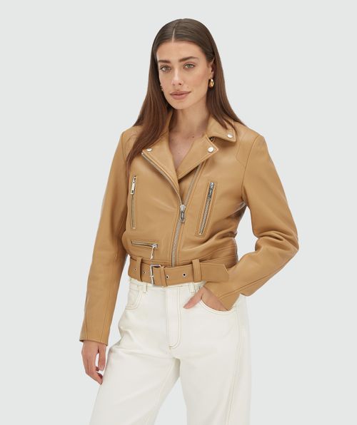 LUA Lederjacke mit normaler Passform