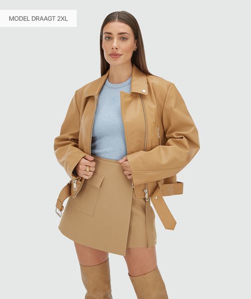 LUA Lederjacke mit normaler Passform