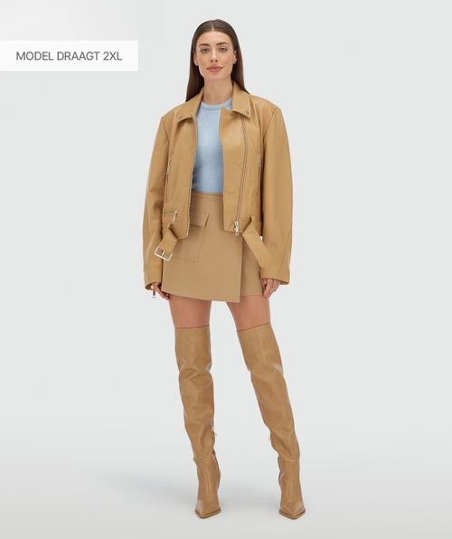 LUA Lederjacke mit normaler Passform