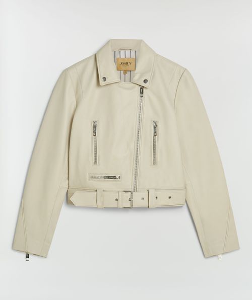 LUA regular fit jacket van leer