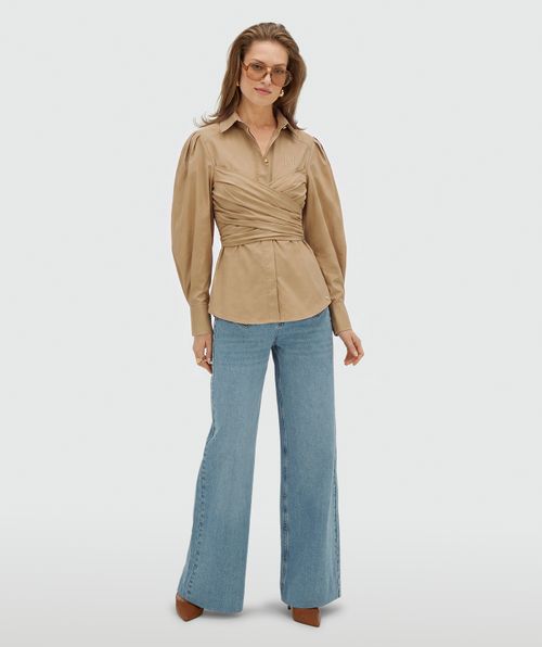 JV-LUANN figurbetonte Bluse