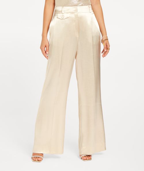 LYZZA Hose mit weitem Bein in Satin-Optik