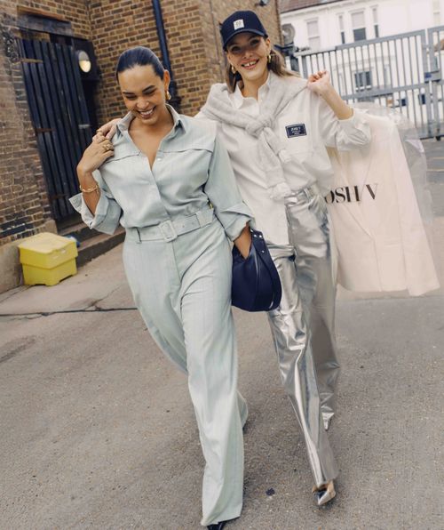 MARLIN mid-rise wide leg trousers