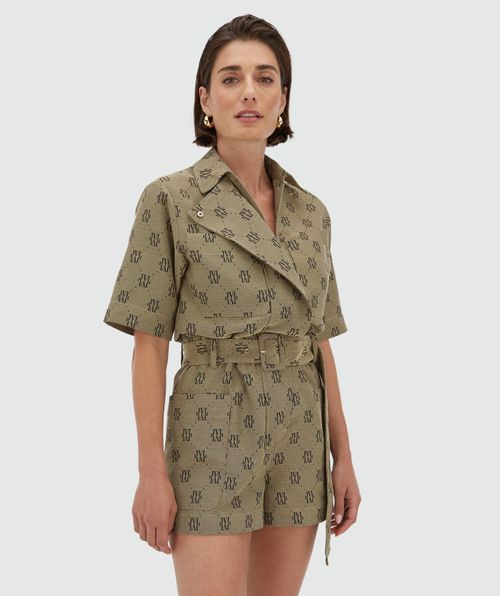 MAXIME regular fit playsuit met logo