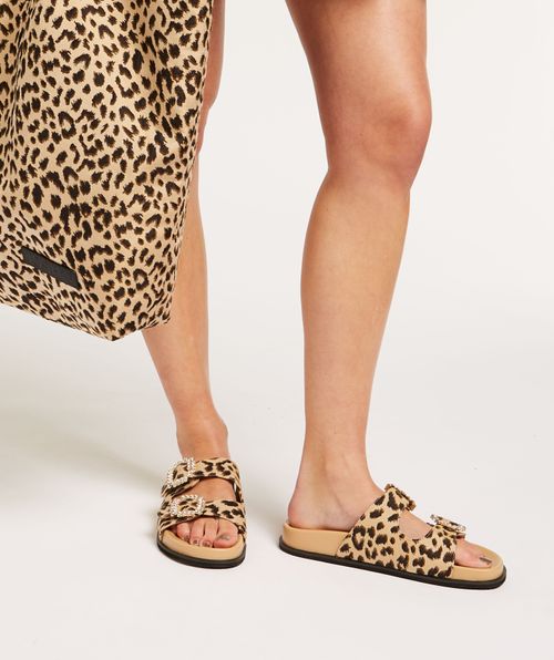 MECIA sandaletten mit Leopard Dessin