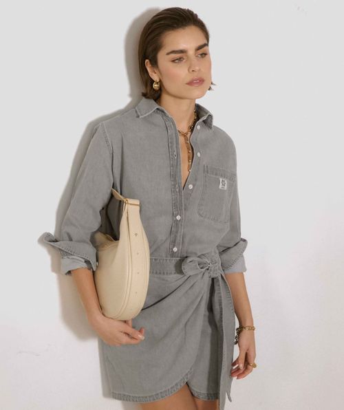 MEGGY straight fit denim blouse