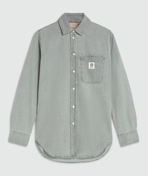 MEGGY straight fit denim blouse