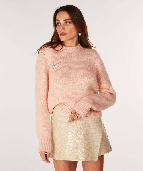 MERINDA regular fit sweater with wool