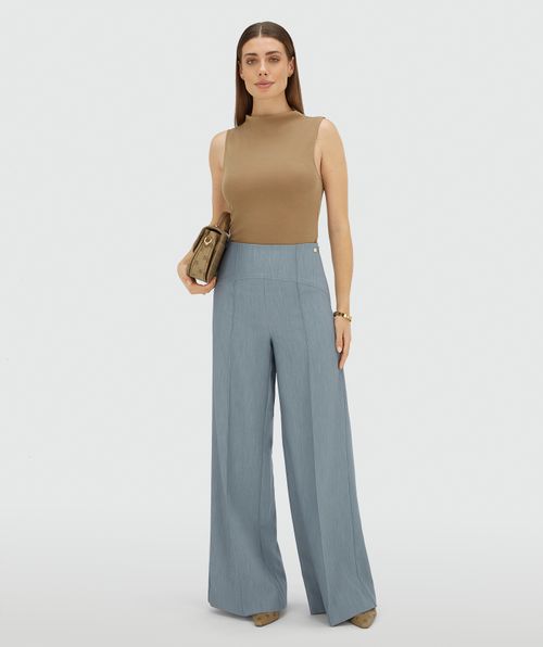MICHELLA high-waisted wide leg trousers